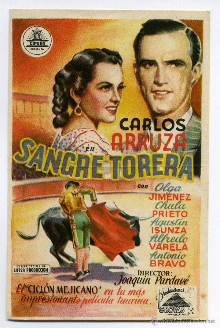Cine: SANGRE TORERA, con Carlos Arruza. - Foto 1