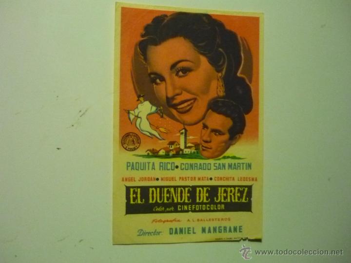 Cine: PROGRAMA EL DUENDE DE JEREZ- PAQUITA RICO - Foto 1