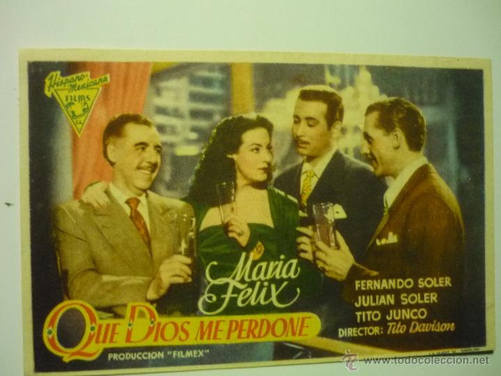 Cine: programa que dios me perdone .-maria felix -publicidad - Foto 1