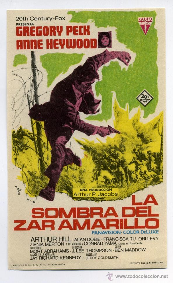 Cine: LA SOMBRA DEL ZAR AMARILLO, con Gregory Peck. - Foto 1