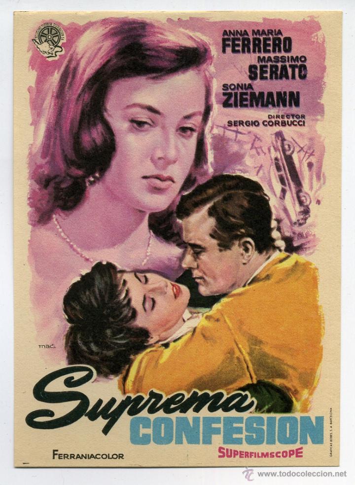  Flyers Publicitaires de films Anciens: SUPREMA CONFESI&Oacute;N, con Ana Mar&iacute;a Ferrero.