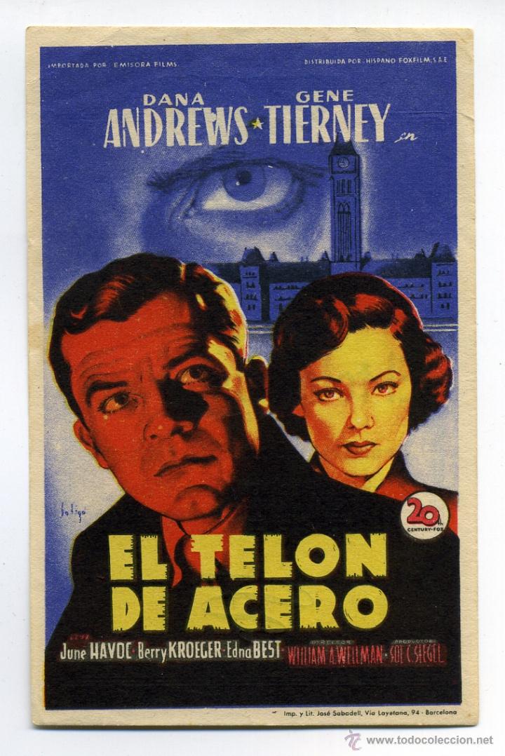 Cine: EL TELON DE ACERO, con Dana Andrews. - Foto 1