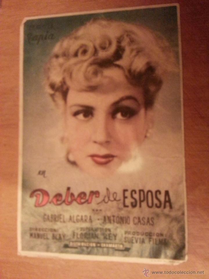 Cine: cine folleto de mano , deber de esposa - Foto 1
