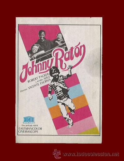 Cine: CINE - JOHNNY RATON - PROGRAMA ORIGINAL A&Ntilde;O 1969 - SIN PUBLICIDAD - Foto 1