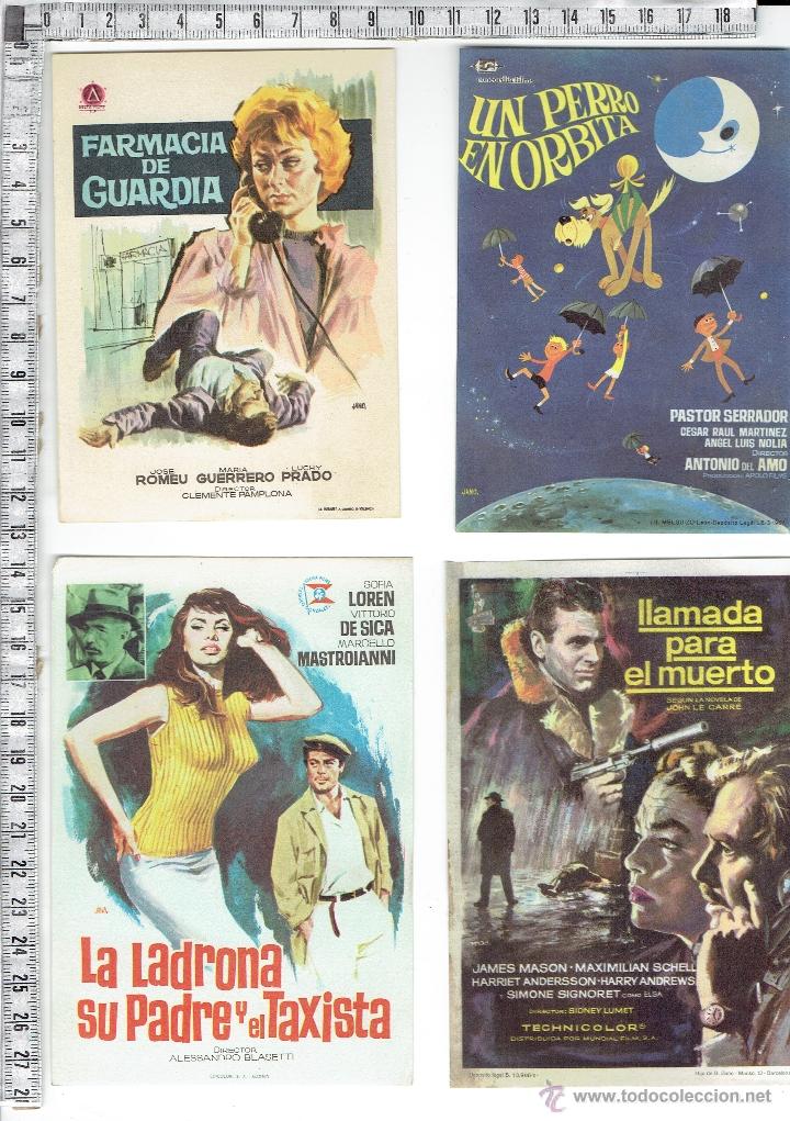 Cine: LOTE 4 FOLLETOS PROGRAMAS DE MANO CINE. - Foto 1