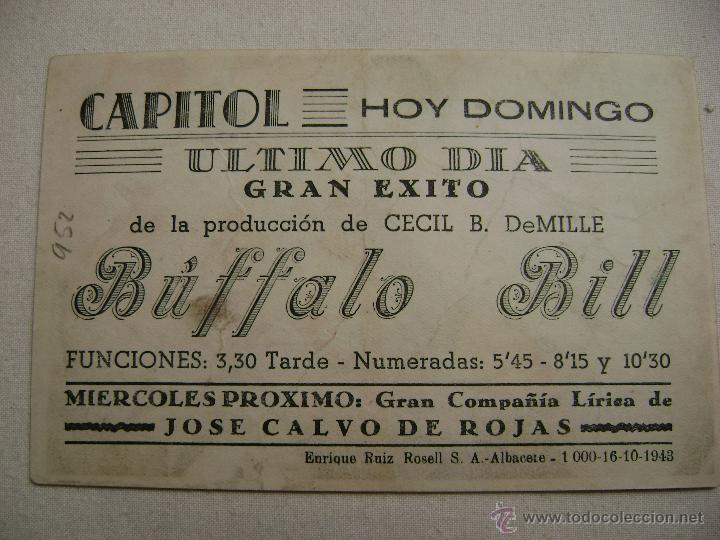 Cine: BUFFALO BILL.F-952 - Foto 2