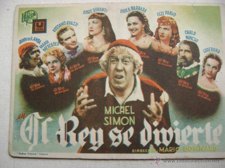 Cine: EL REY SE DIVIERTE.F-978 - Foto 1