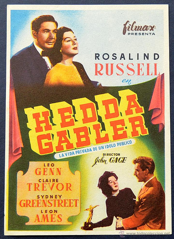 Cine: HEDDA GABLER - FOLLETO DE MANO - Foto 1