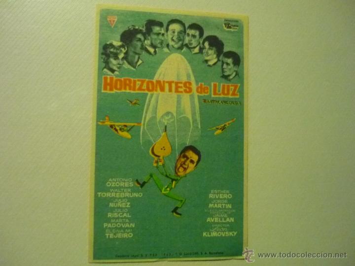Cine: programa horizontes de luz .-antonio ozores .-publicidad - Foto 1