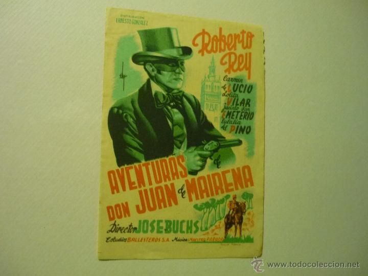 Cine: PROGRAMA AVENTURAS DE DON JUAN DE MAIRENA.- ROBERT REY - Foto 1