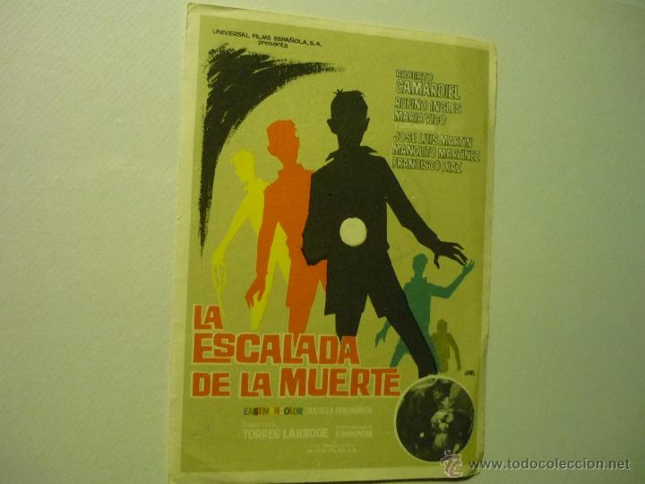 Cine: PROGRAMA LA ESCALADA DE LA MUERTE .- ROBERTO CAMARDIEL - Foto 1