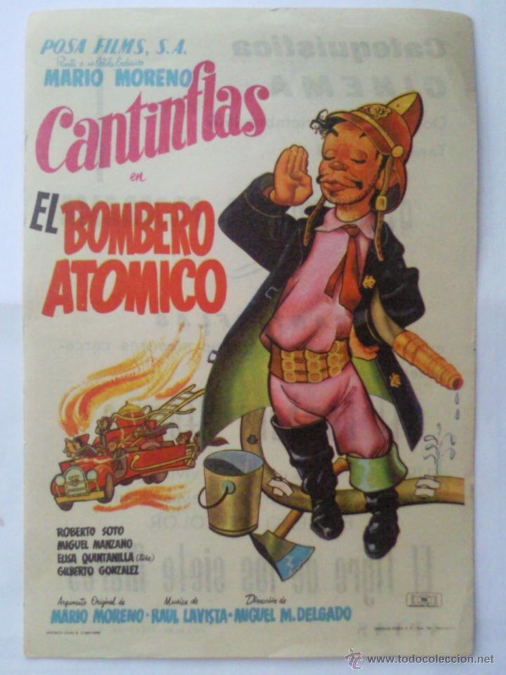 Cine: PROGRAMA DE CINE, EL BOMBERO ATOMICO, CANTINFLAS, 1969 - Foto 1
