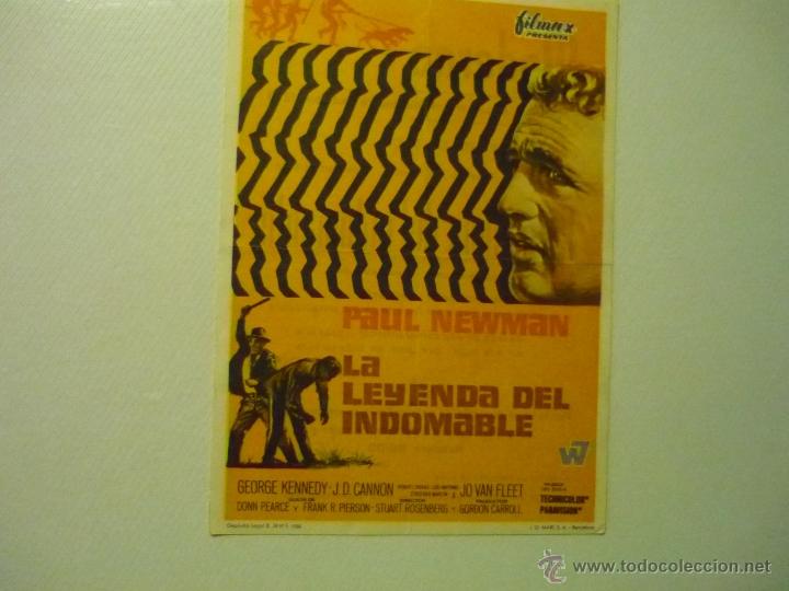 Cine: PROGRAMA LA LEYENDA DEL INDOMABLE.- PAUL NEWMAN . - Foto 1