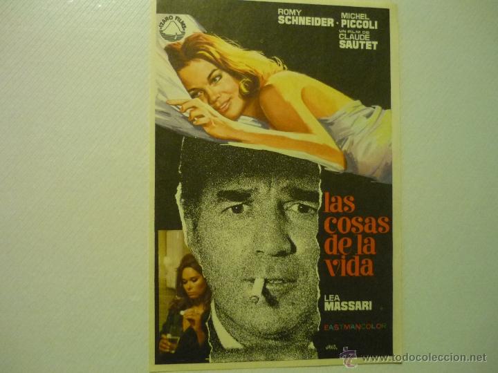 Cine: PROGRAMA LAS COSAS DE LA VIDA.-ROMY SCHNEIDER