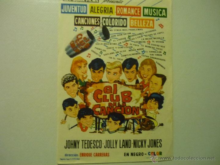 Cine: programa el club de la cancion .- - Foto 1