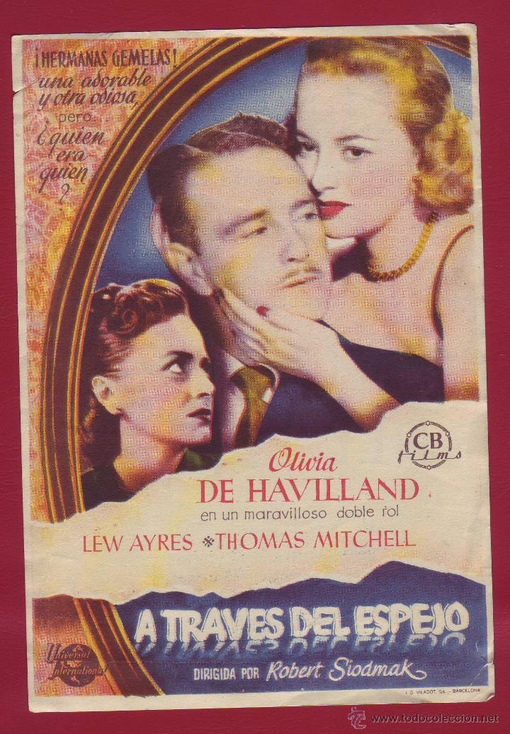 Cine: PROGRAMA DE MANO - A TRAV&Eacute;S DEL ESPEJO - Foto 1