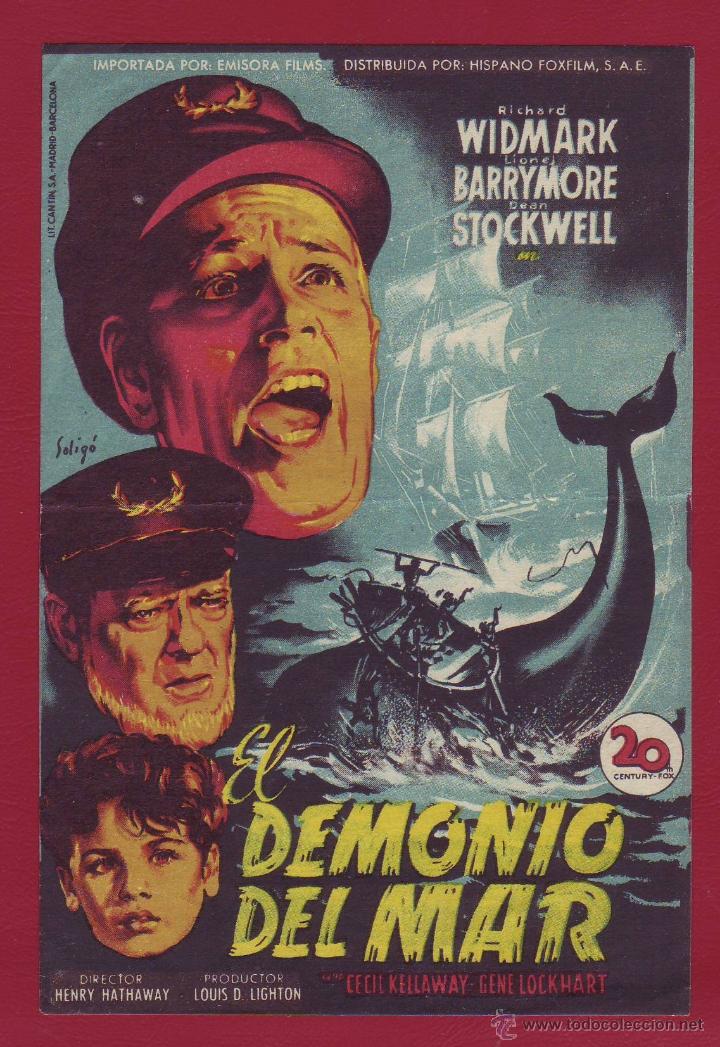 Cine: PROGRAMA DE MANO - EL DEMONIO DEL MAR - Foto 1