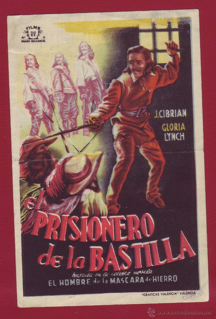 Cine: PROGRAMA DE MANO - EL PRISIONERO DELA BASTILLA - Foto 1