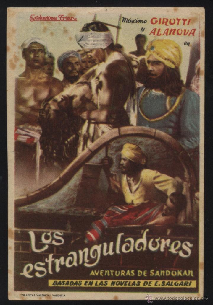  Flyers Publicitaires de films Anciens: P-3741- LOS ESTRANGULADORES (EXCLUSICAS TRIAN) (CINE ALHAMBRA - ZARAGOZA) Luigi Pavese