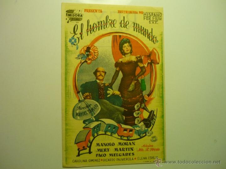 Cine: PROGRAMA EL HOMBRE DE MUNDO .- MANOLO MORAN- - Foto 1