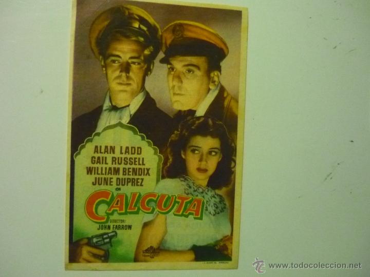 Cine: programa calcuta .-alan ladd -publicidad - Foto 1