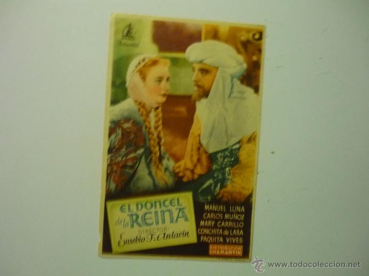 Cine: PROGRAMA EL DONCEL DE LA REINA - MANUEL LUNA- - Foto 1