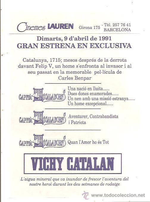 Cine: PROGRAMA CAPIT&Agrave; SCALABORNS - Foto 2