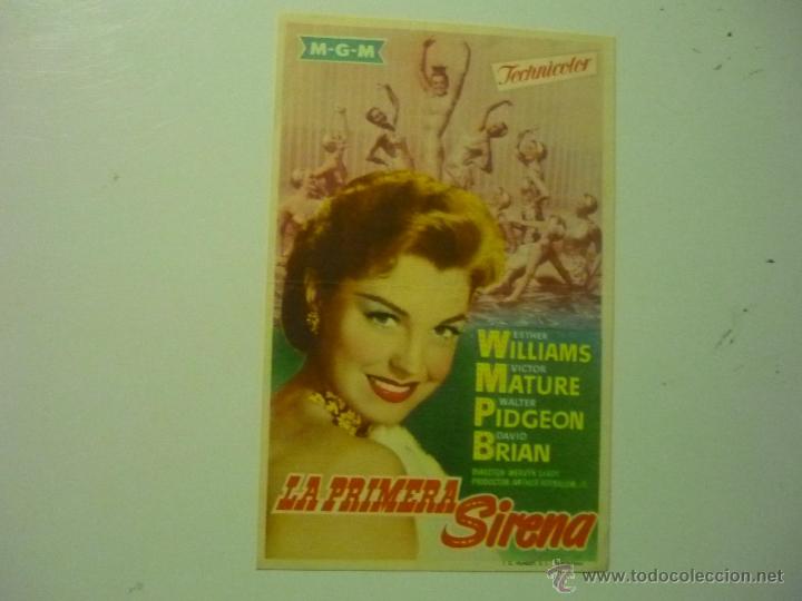 PROGRAMA LA PRIMERA SIRENA- ESTHER WILLIAMS - SELLO CINE
