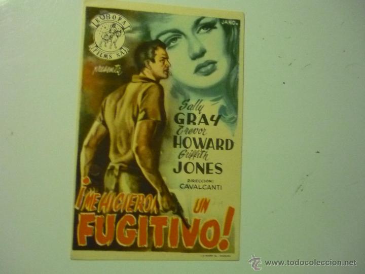 Cine: PROGRAMA &iexcl; ME HICIERON UN FUGITIVO&iexcl; SALLY GRAY - Foto 1