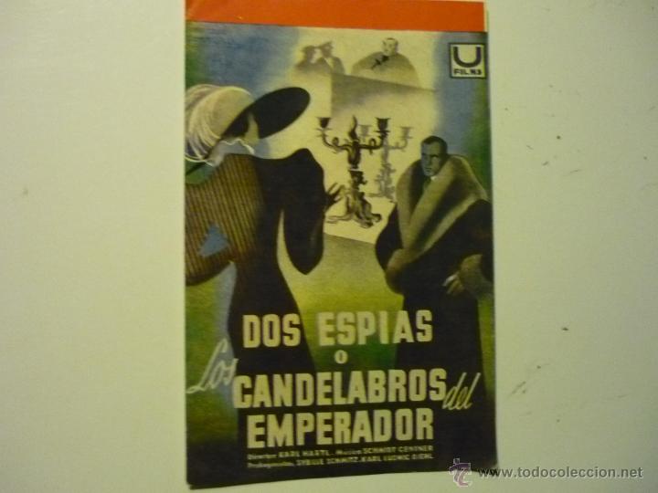 Cine: PROGRAMA DOS ESPIAS O LOS CANDELABROS DEL EMPERADOR - Foto 1