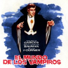Cine: EL MUNDO DE LOS VAMPIROS 1960 (FOLLETO PROSPECTO PROGRAMA DE MANO ORIGINAL)