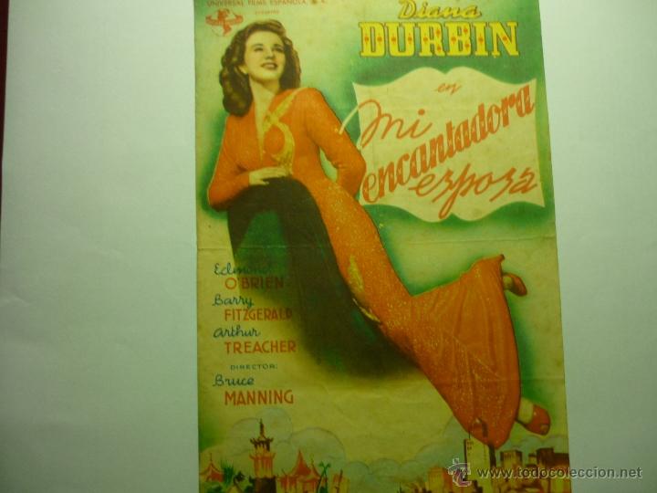 Cine: programa mi encantadora esposa.-d.durbin .- - Foto 1