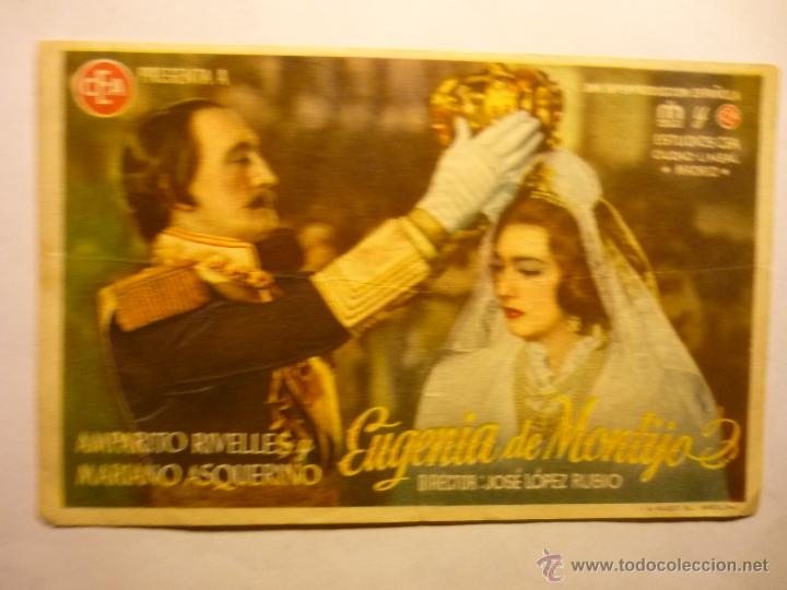Cine: programa eugenia de montijo .-a.rivelles ..publicidad
