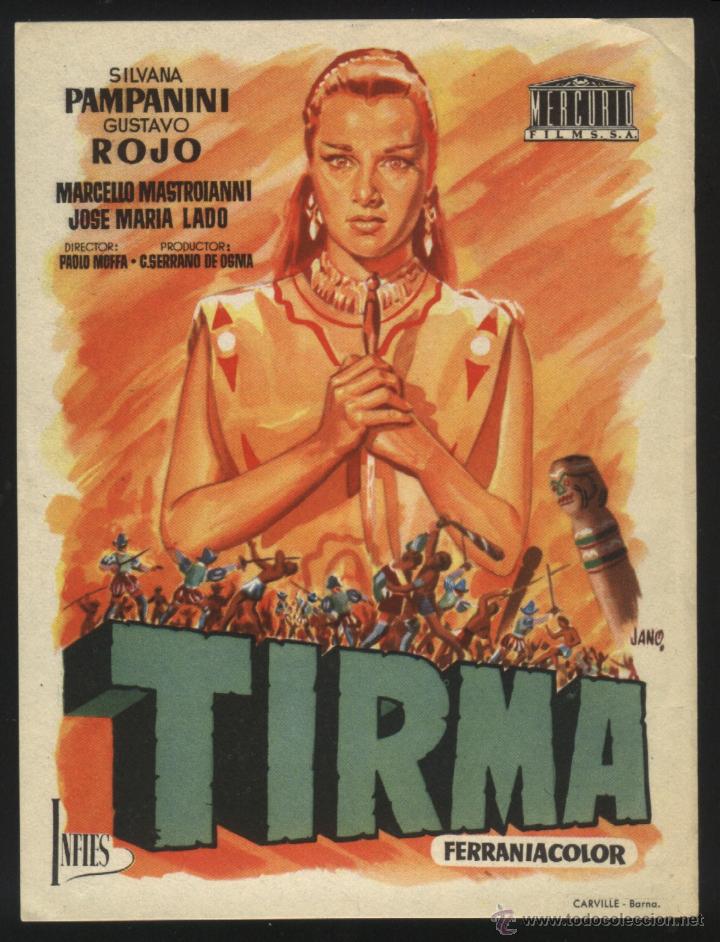  Flyers Publicitaires de films Anciens: Q-03879- TIRMA (La principessa delle Canarie) Silvana Pampanini - Marcello Mastroianni