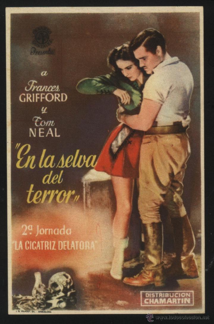  Foglietti di film di film antichi di cinema: Q-03891- En la selva del terror (2&ordf; Jornada: La cicatriz delatora) (Jungle Girl) Frances Gifford