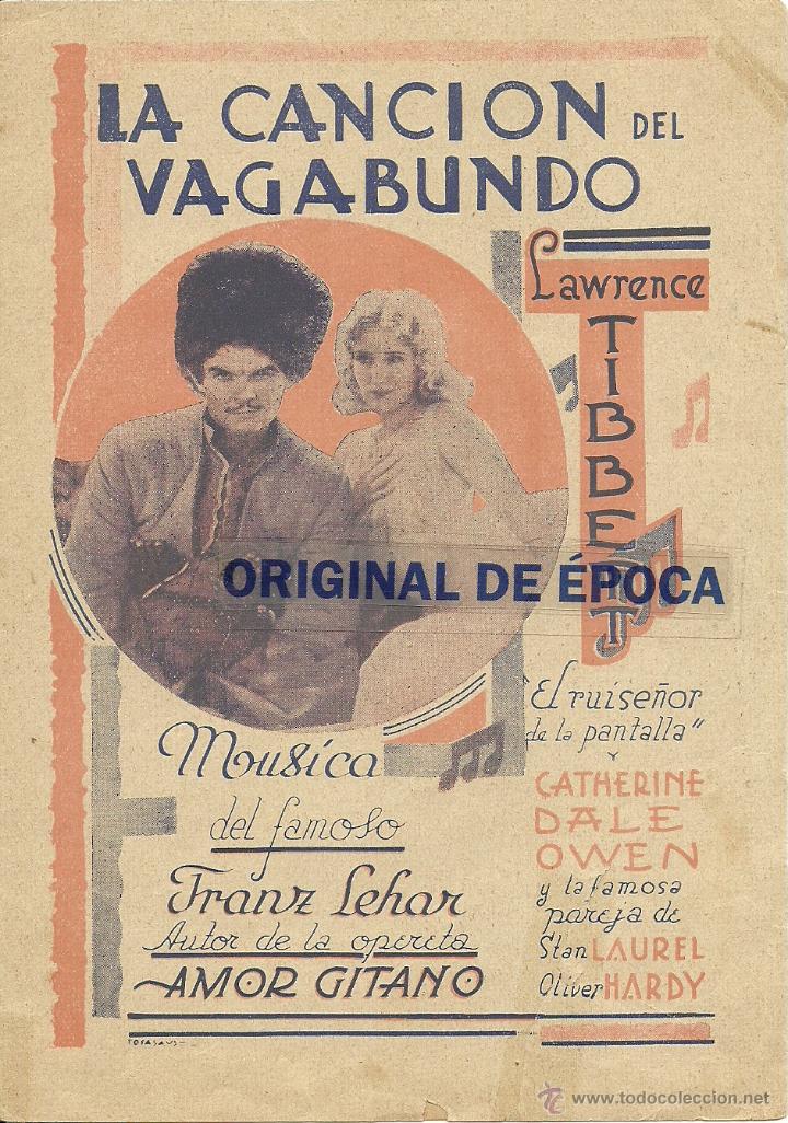 Cine: (PG-402)PROGRAMA DE CINE DOBLE LA CANCION DEL VAGABUNDO - Foto 1
