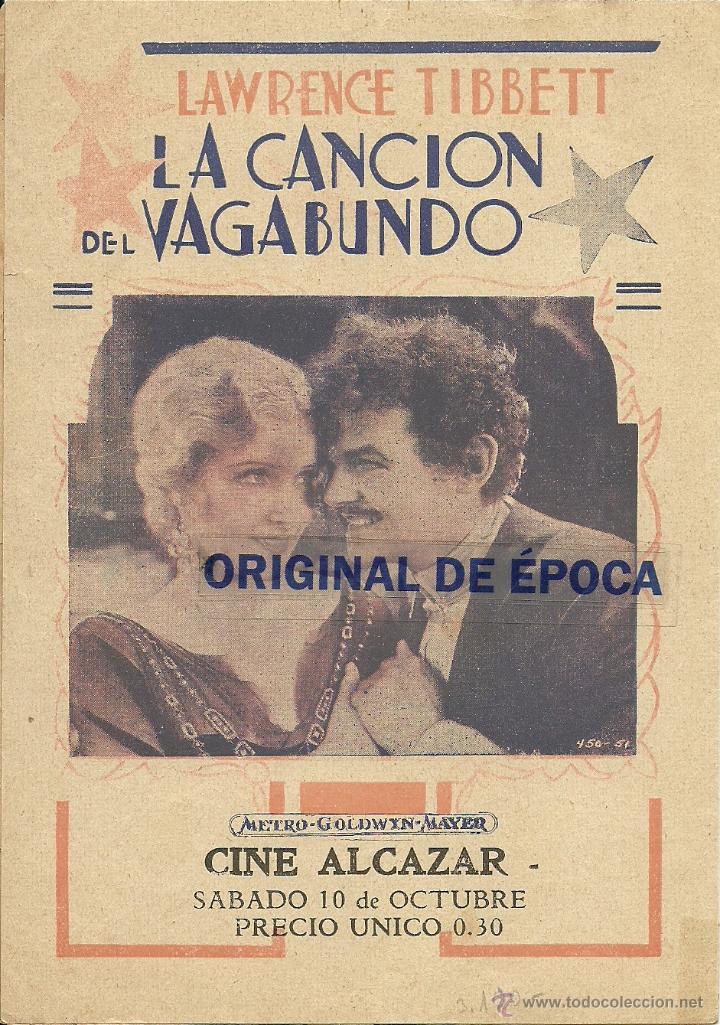 Cine: (PG-402)PROGRAMA DE CINE DOBLE LA CANCION DEL VAGABUNDO - Foto 3