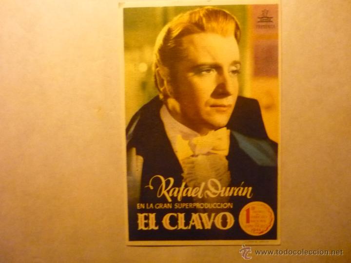 Cine: programa el clavo.- rafael duran.-publicidad bartrina reus - Foto 1