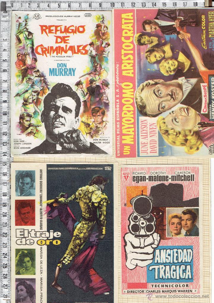 Cine: LOTE 4 FOLLETOS PROGRAMAS DE MANO CINE.