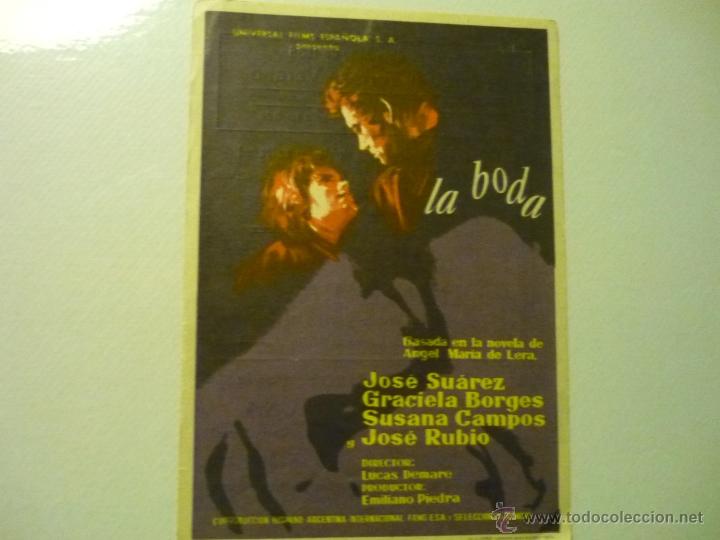 Cine: PROGRAMA LA BODA.- JOSE SUAREZ.-PUBLICIDAD - Foto 1