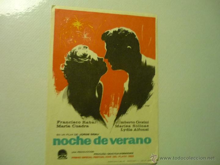 Cine: PROGRAMA NOCHE DE VERANO.-F.RABAL publicidad - Foto 1
