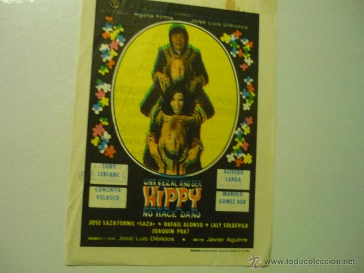 Cine: PROGRAMA UN VEZ AL A&Ntilde;O SER HIPPY NO HACE DA&Ntilde;O-TONY LEBLANC