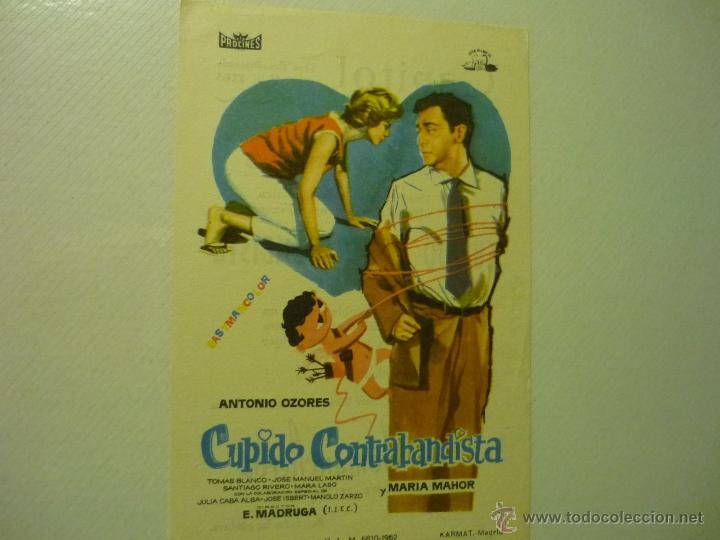 Cine: PROGRAMA CUPIDO CONTRABANDISTA.-A.OZORES .-PUBLICIDAD