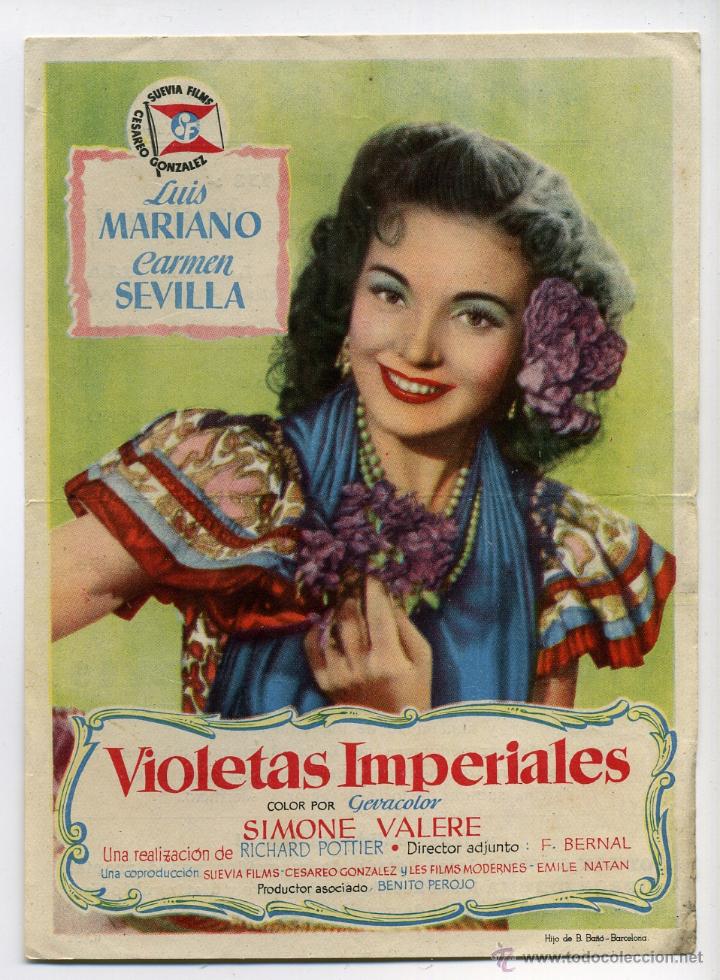 Cine: VIOLETAS IMPERIALES, con Carmen Sevilla. - Foto 1