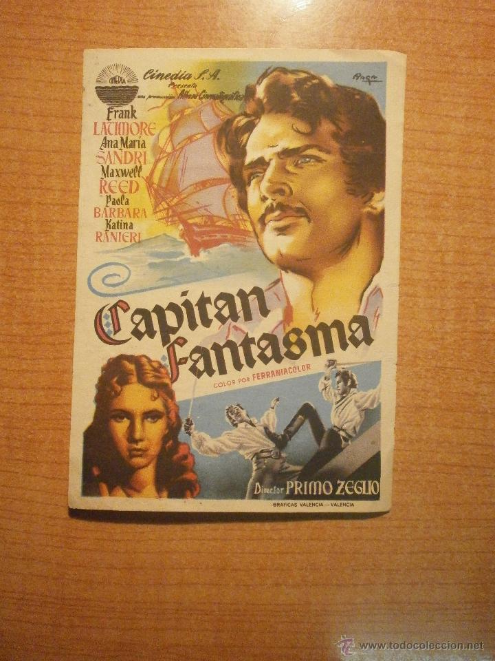 Cine: FOLLETO DE MANO CAPITAN FANTASMA  CINE GRANADOS