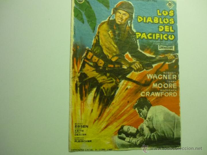 Cine: programa los diablos del pacifico.-robert wagner.-publicidad - Foto 1