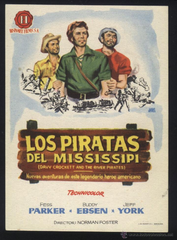Kino: Q-03944- LOS PIRATAS DEL MISSISSIPI (Fess Parker - Buddy Ebsen - Jeff York - Kenneth Tobey)