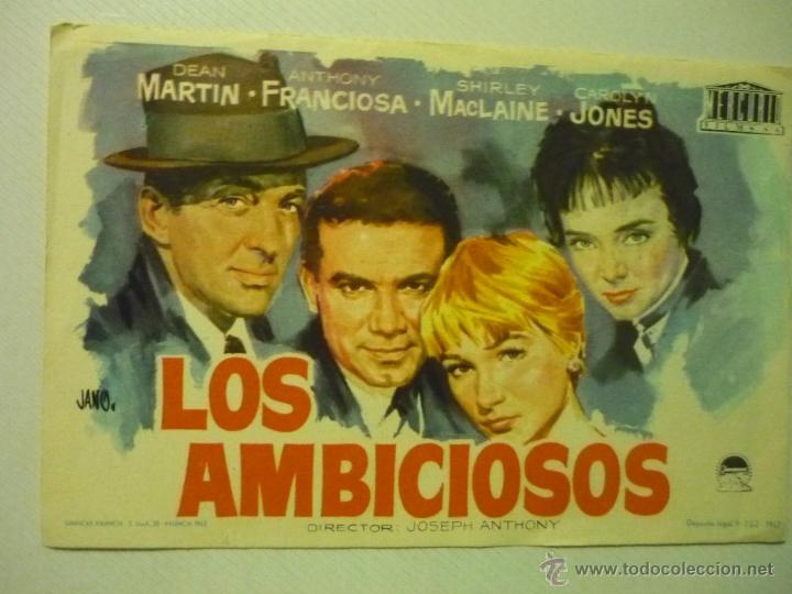Cine: PROGRAMA LOS AMBICIOSOS- DEAN MARTIN-publicidad - Foto 1