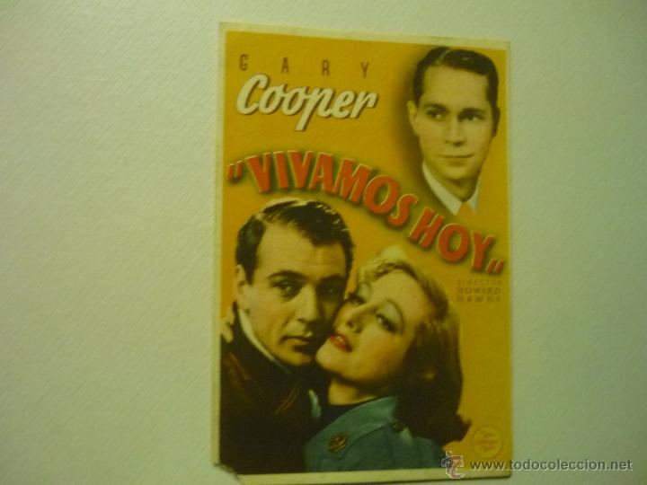 Cine: PROGRAMA VIVAMOS HOY.--GARY COOPER.-