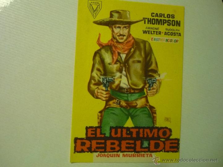 Cine: programa el ultimo rebelde - carlos thompson - Foto 1